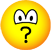 ? emoticon talking (question mark)